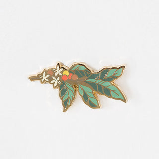 Coffee Plant Enamel Pin