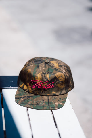 Realtree Camo Hat with Pink Stitching