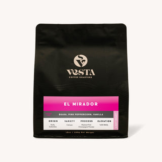 Vesta Coffee Roasters 'El Mirador' coffee bag on a white background