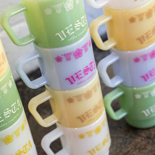 Milk Glass Mugs 8oz